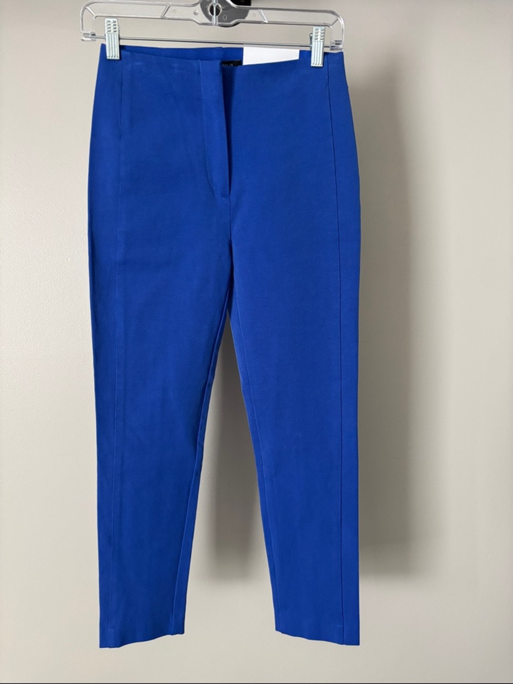 Ann Taylor Bright Royal Blue Slim Ankle Pants The Audrey Crop new with tags 0P